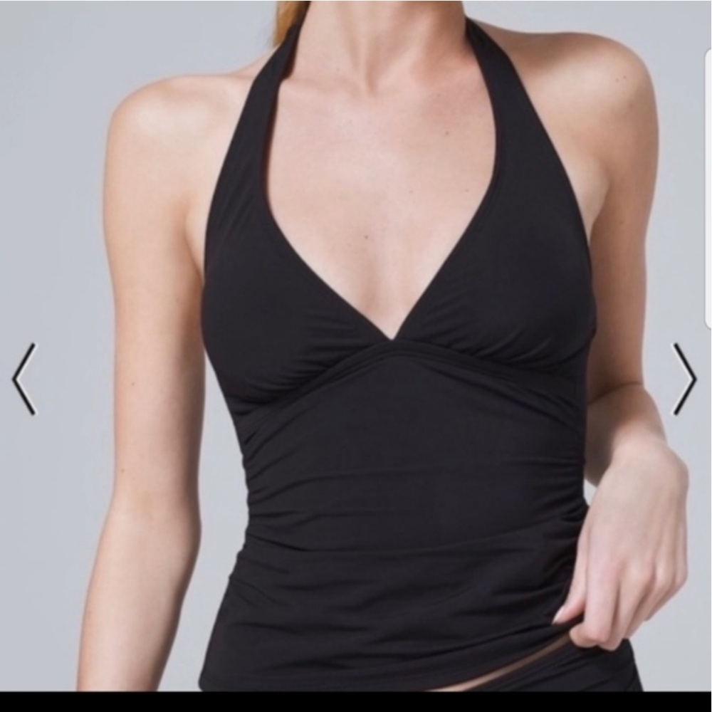 MOD BOD Cassy black halter swim tankini Size M